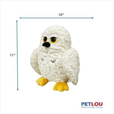 Show full view: Petlou Classic Owl Squeaky Plush Dog Toy, 11-in slide 4 of 6