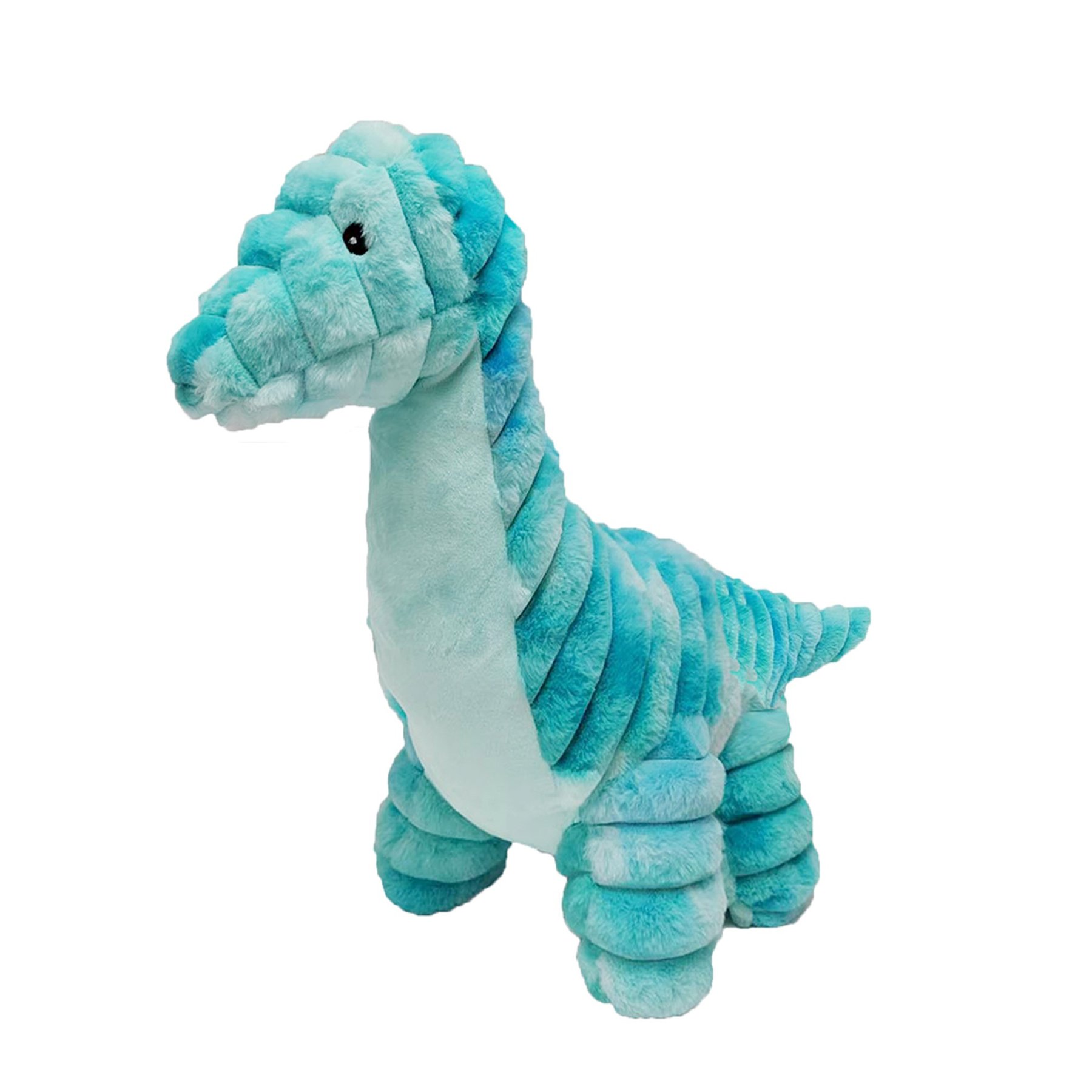 Petlou Ripples Dino Friends Brachiosaurus Squeaky Plush Dog Toy, 26-in