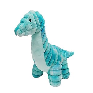 Petlou Ripples Dino Friends Brachiosaurus Squeaky Plush Dog Toy, 26-in