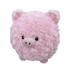 Petlou Classic Pig Ball Squeaky Plush Dog Toy, 8-in