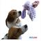Show in main carousel: Petlou Flattiez Fuzzy Friends Rabbit Squeaky Plush Dog Toy, Purple, 12-in slide 3 of 6