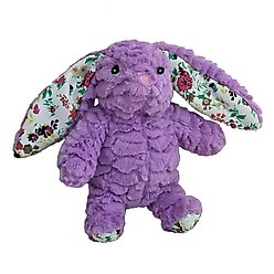 Petlou Classic Bunny Squeaky Plush Dog Toy, 9-in