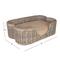 Show in main carousel: THE LICKER STORE Scallop Tropical Handwoven Rattan Elevated Dog & Cat Sofa Bed, Kubu Gray, 31 x 20-in slide 4 of 9