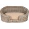 Show in main carousel: THE LICKER STORE Curvy Classic Handwoven Rattan Elevated Dog & Cat Sofa Bed, Kubu Gray, 33 x 21.25-in slide 7 of 9
