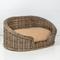 Show in main carousel: THE LICKER STORE Curvy Classic Handwoven Rattan Elevated Dog & Cat Sofa Bed, Kubu Gray, 28.5 x 17.25-in slide 3 of 10