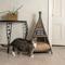 Show in main carousel: THE LICKER STORE Tiki Tent Coastal Handwoven Rattan Elevated Dog & Cat Bed, Kubu Gray, 20 x 20-in slide 6 of 9