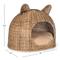 Show in main carousel: THE LICKER STORE Cat Ear Coastal Handwoven Rattan Elevated Dog & Cat Bed, Natural, 20 x 14.5-in slide 4 of 9