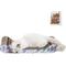 Show in main carousel: THE LICKER STORE Rini Modern 23.75-in Cardboard Lounge Bed Cat Scratcher with Bell Toys & Catnip, White, 1 count slide 1 of 11
