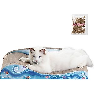 THE LICKER STORE Nelson 20-in Modern Cardboard Bowl Cat Scratcher with Catnip
