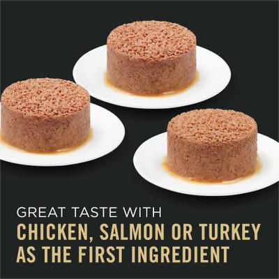 Show full view: Purina Pro Plan Vital Systems Chicken, Turkey & Salmon Entrée Variety Pack 4-in-1 Immune, Digestive, Kidney & Brain Wet Cat Food, 3-oz can, case of 24 slide 3 of 12