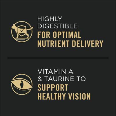 Show full view: Purina Pro Plan Grain-Free Chicken & Liver & Ocean Whitefish & Salmon Variety Pack Wet Kitten Food, 3-oz can, case of 24 slide 5 of 12