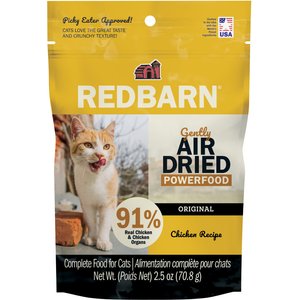 Redbarn Powerfood Chicken High Protein Grain-Free Gently Air Dried Cat Food, 2.5-oz bag