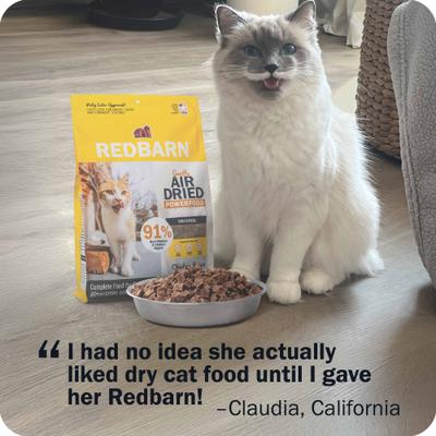 Show full view: Redbarn Powerfood Chicken High Protein Grain-Free Gently Air Dried Cat Food, 32-oz bag slide 8 of 11