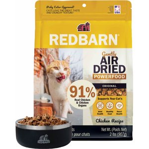 Redbarn Powerfood Chicken High Protein Grain-Free Gently Air Dried Cat Food, 32-oz bag