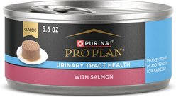 Purina Pro Plan Focus Adult Urinary Tract Health Formula with Salmon Classic Canned Cat Food, 5.5-oz can, case of 24 slide 1 of 9