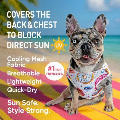 Show full view: Fabulous Fido Cooling Lightweight Breathable Dog Shirt, Donut, X-Small slide 4 of 11