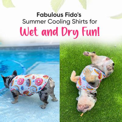 Show full view: Fabulous Fido Cooling Lightweight Breathable Dog Shirt, Donut, X-Small slide 9 of 11