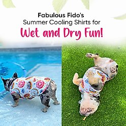 Fabulous Fido Cooling Lightweight Breathable Dog Shirt, Donut, Medium slide 2 of 9