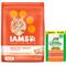 Show in main carousel: Iams ProActive Health Healthy Adult Original with Chicken Dry Food + Greenies Feline SmartBites Healthy Skin & Fur Chicken Flavor Cat Treats slide 1 of 10