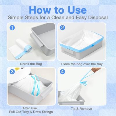 Show full view: Aoruefar Cat Litter Box Waste Drawer Liners, 135 count slide 6 of 9