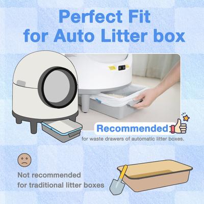 Show full view: Aoruefar Cat Litter Box Waste Drawer Liners, 135 count slide 4 of 9