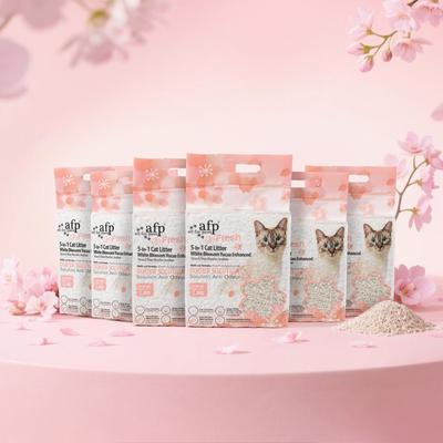 Show full view: allforpaws 5-In-1 White Blossom Scent Tofu Cat Litter, 2.5-kg, case of 6 slide 3 of 9