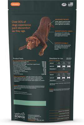 Show full view: VetriScience GlycoFlex Plus Ultimate Strength Healthy Hip & Joint Duck-Flavored Chews with Glucosamine & Chondroitin Supplement for Dogs, 120 count slide 9 of 11