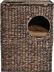 THE LICKER STORE Jaxon 18-in 2-Tier Cat Condo, Brown slide 2 of 9