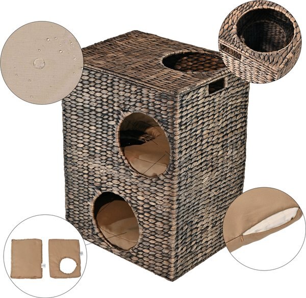 THE LICKER STORE Jaxon 18-in 2-Tier Cat Condo