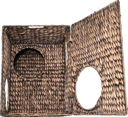 Show full view: THE LICKER STORE Jaxon 18-in 2-Tier Cat Condo, Brown slide 9 of 11