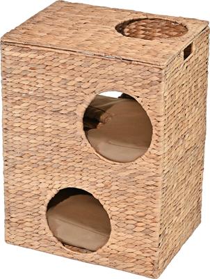 Show full view: THE LICKER STORE Jaxon 18-in 2-Tier Cat Condo, Natural slide 7 of 11
