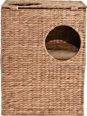 Show full view: THE LICKER STORE Jaxon 18-in 2-Tier Cat Condo, Natural slide 8 of 11