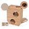 Show in main carousel: THE LICKER STORE Jaxon 18-in 2-Tier Cat Condo, Natural slide 5 of 11