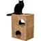 Show in main carousel: THE LICKER STORE Jaxon 18-in 2-Tier Cat Condo, Natural slide 1 of 11