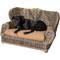 Show in main carousel: THE LICKER STORE Classic Mediterranean Handwoven Rattan Elevated Sofa Dog & Cat Daybed, Kubu Gray, 27.5 x 18-in slide 1 of 10