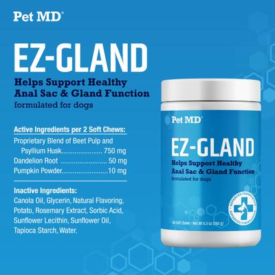 Show full view: Pet MD EZ Gland Soft Chews for Dogs, 60 count slide 6 of 8