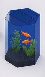 ProStar Acrylic Aquariums Hexagon Fish Tank, Blue, 20-gal