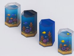 ProStar Acrylic Aquariums Hexagon Fish Tank, Clear, 12-gal slide 2 of 2