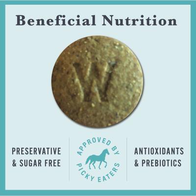 Show full view: Withers & Withers Organic Peppermint Leaf & Marshmallow Root Plant-Based & Sugar Free Formula Horse Nutra-Treats, 16-oz bag slide 4 of 9