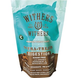Withers & Withers Organic Peppermint Leaf & Marshmallow Root Plant-Based & Sugar Free Formula Horse Nutra-Treats, 16-oz bag