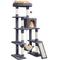 Show in main carousel: Yaheetech 54-in Multilevel Plush Cat Tree & Condo, Dark Gray slide 2 of 7
