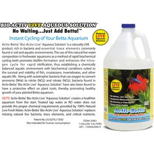 Activ-Betta Bio-Activ Live Aqueous Solution Betta Water, 1-gal jug