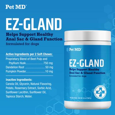 Show full view: Pet MD EZ Gland Soft Chews for Dogs, 120 count slide 6 of 8