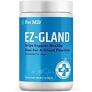 Pet MD EZ Gland Soft Chews for Dogs, 60 count