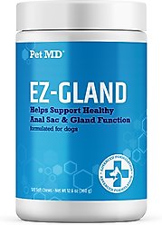Pet MD EZ Gland Soft Chews for Dogs, 120 count