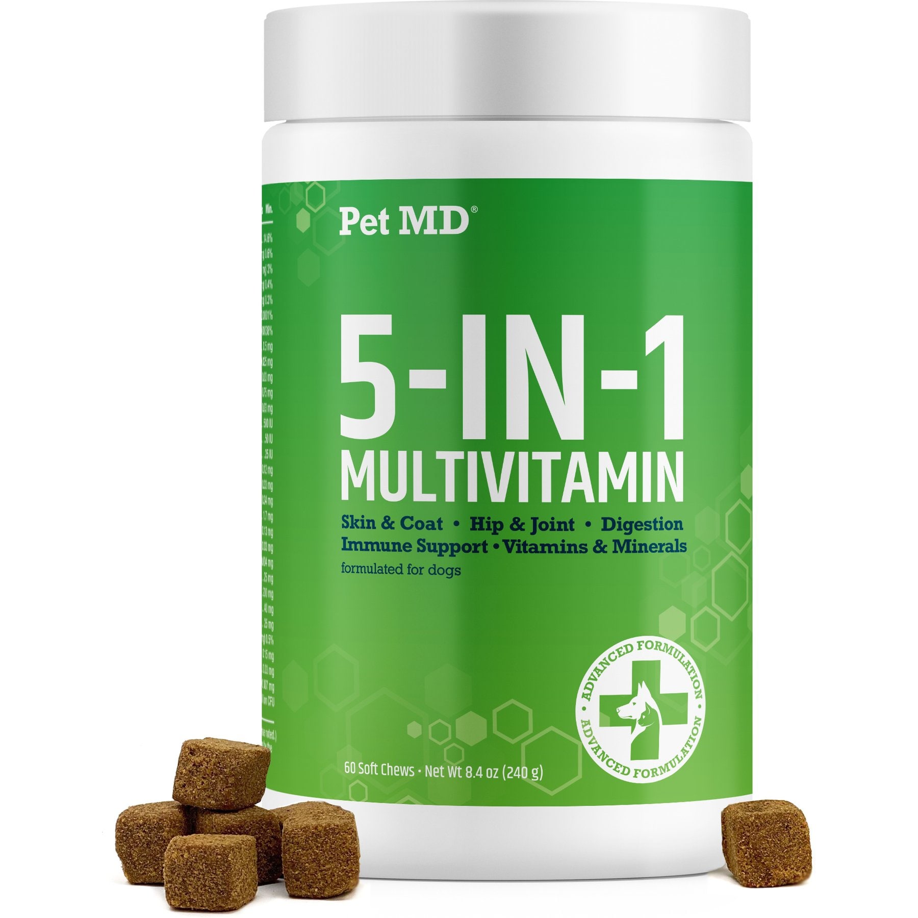 Pet MD 5-in-1 Multivitamin Soft Chew for Dogs, 60 count