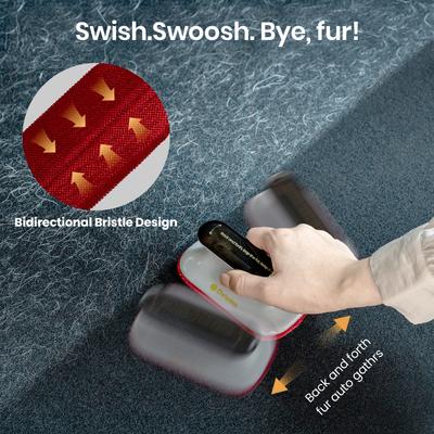 Show full view: Delomo Portable Pet Hair Removal Tool for Car, Gray slide 6 of 7