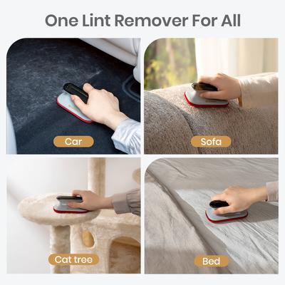 Show full view: Delomo Portable Pet Hair Removal Tool for Car, Gray slide 3 of 7