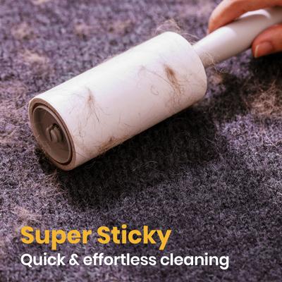 Show full view: Delomo Pet Lint Roller for Clothes, Yellow, 1000 sheets (5 Rollers + 5 Refills) slide 4 of 9