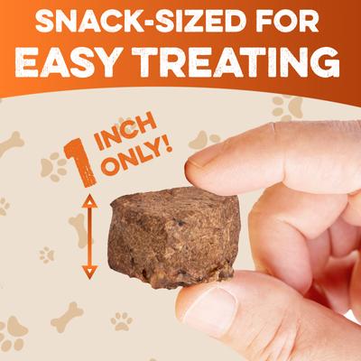 Show full view: Brutus & Barnaby Single-Ingredient High Protein Beef Lung Bites Dehydrated Dog Treats, 8-oz bag slide 7 of 11